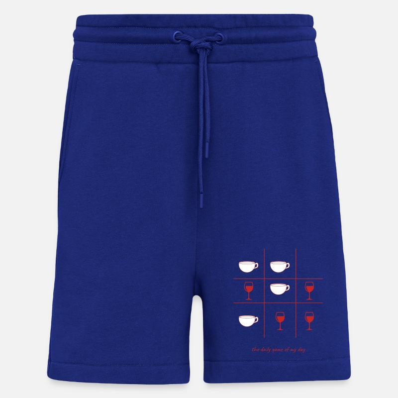 Kaffee oder Wein englisch - Shorts - made by SPREAD - Iconic Blue