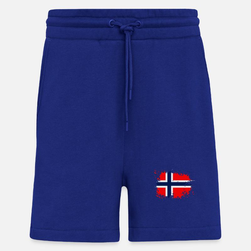 Norwegen Flagge Spritzer - Shorts - made by SPREAD - Iconic Blue