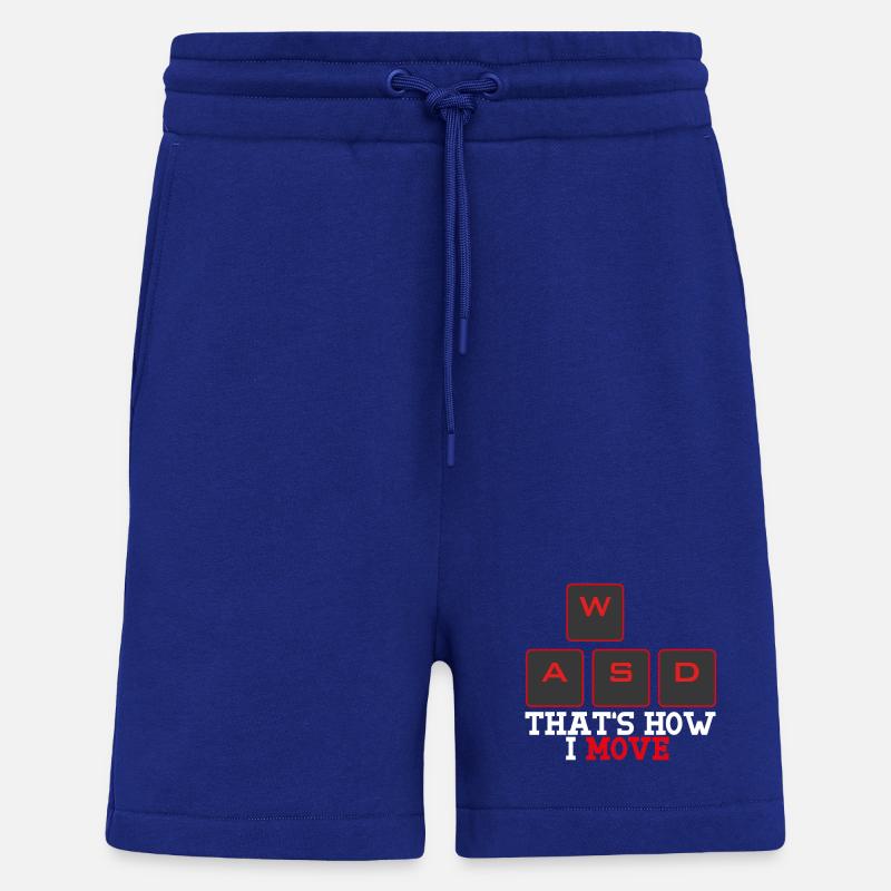 WASD That's how I move - Shorts - made by SPREAD - Iconic Blue