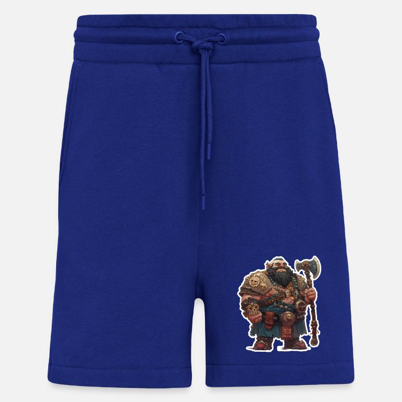 Dicker Zwergenkrieger mit großer Axt - Shorts - made by SPREAD - Iconic Blue