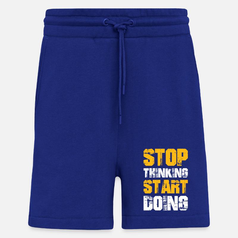 Stop Thinking Start Doing - Shorts - made by SPREAD - Iconic Blue