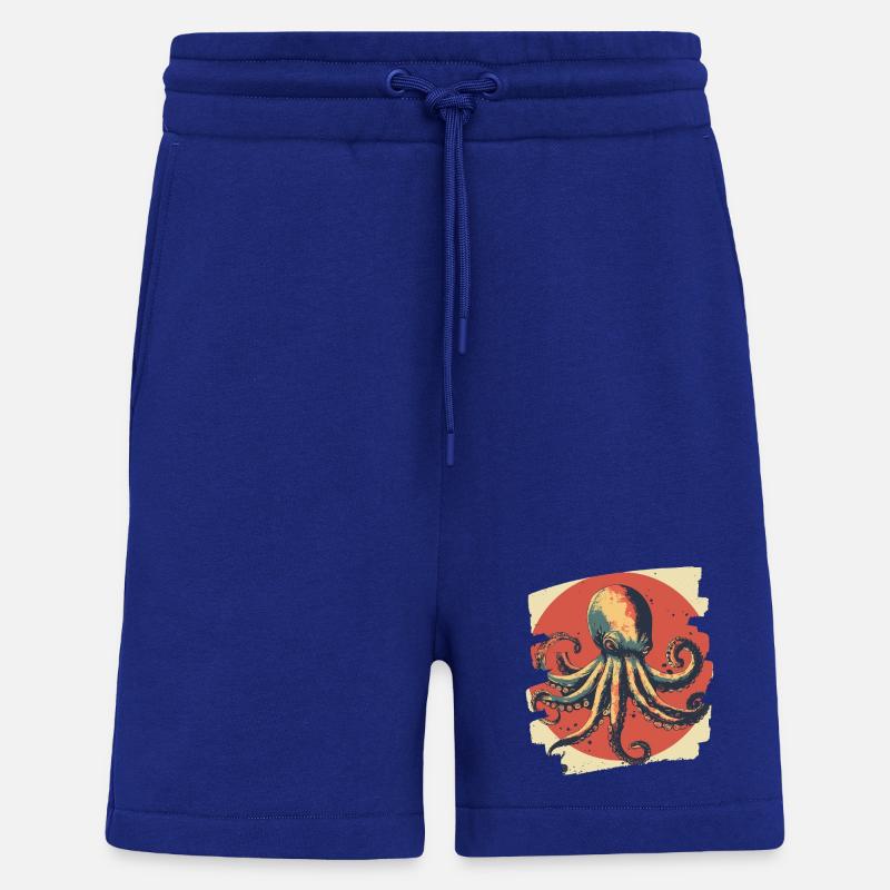 Kraken Oktopus - Shorts - made by SPREAD - Iconic Blue