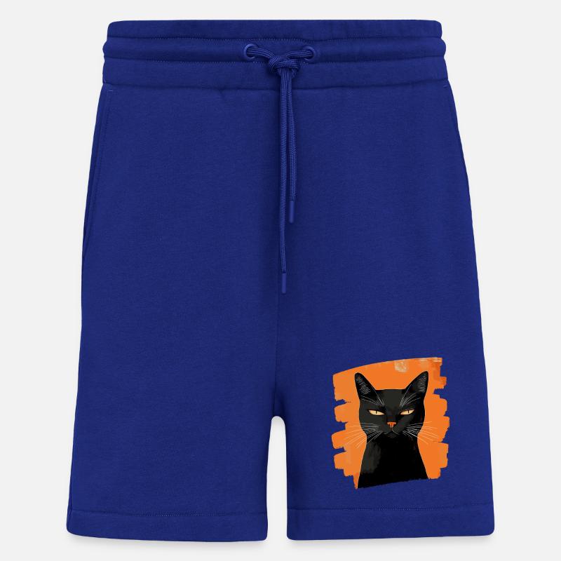 Schwarze Katze - Shorts - made by SPREAD - Iconic Blue