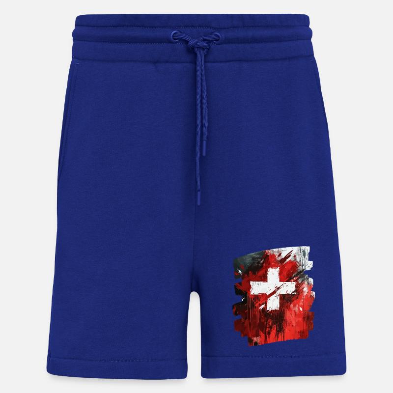 Schweizer Flagge Schweiz - Shorts - made by SPREAD - Iconic Blue