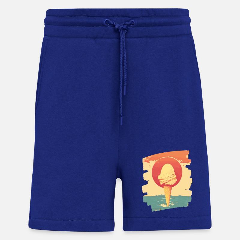 Eis und Eiscreme Kugel - Shorts - made by SPREAD - Iconic Blue