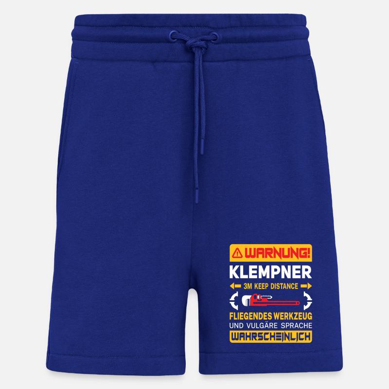 Heating Engineer Heating Construction Plumber Plumber - Shorts - made by SPREAD - Iconic Blue