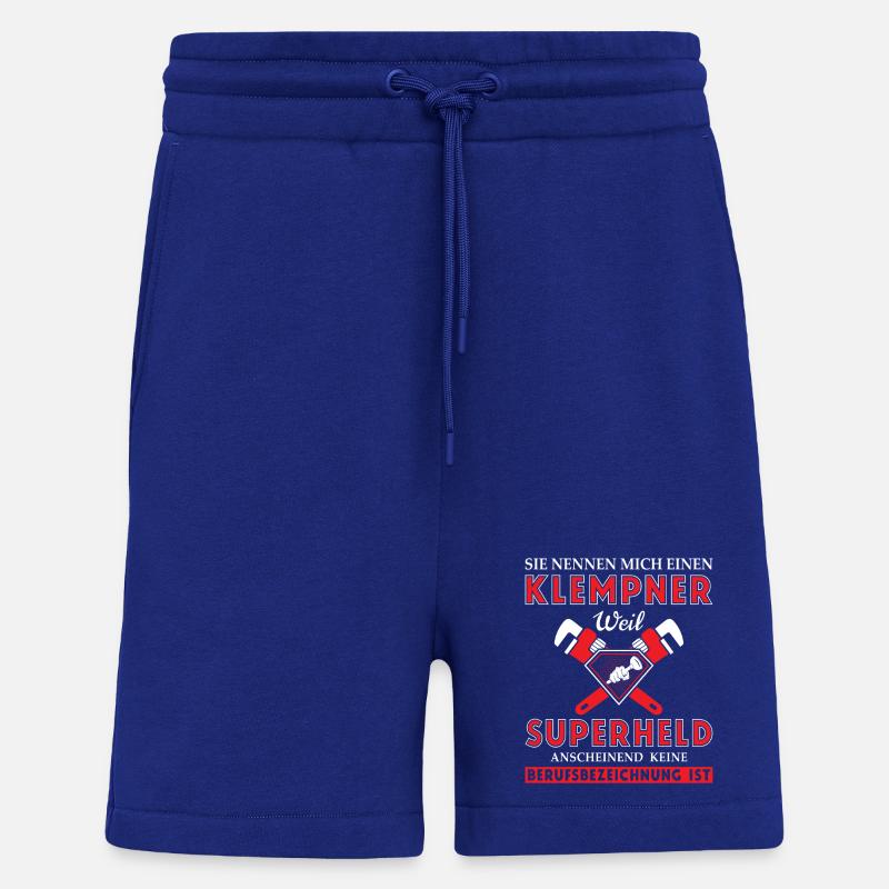Heating Engineer Heating Construction Plumber Plumber - Shorts - made by SPREAD - Iconic Blue