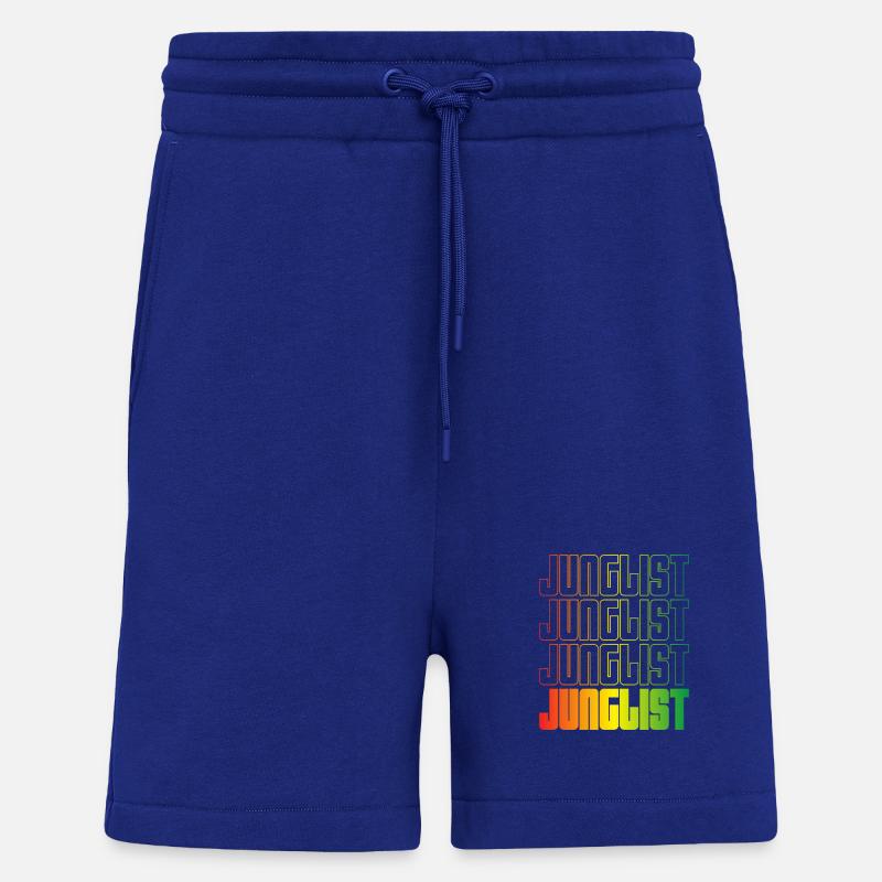 Junglist Dégradé Texte DNB - Short bio décontracté fabriqué en UE - Iconic Blue