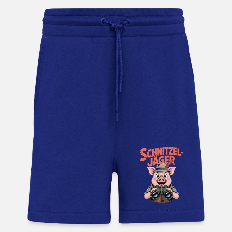 Schnitzeljäger Schwein Schnitzel Koch Essen - Shorts - made by SPREAD - Iconic Blue