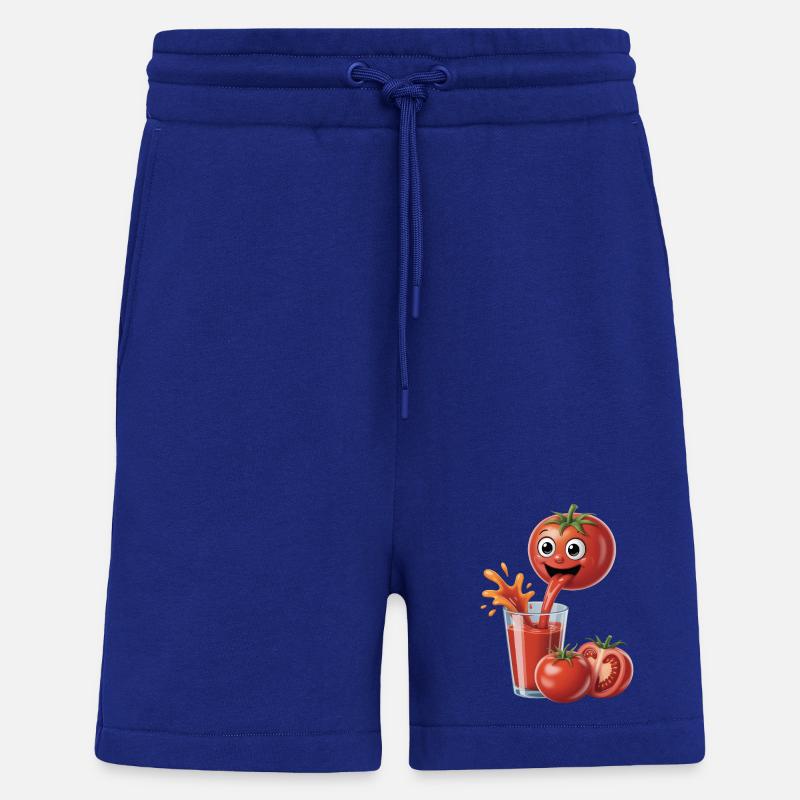 Jus de tomate Tomate Tomate - Short bio décontracté fabriqué en UE - Iconic Blue