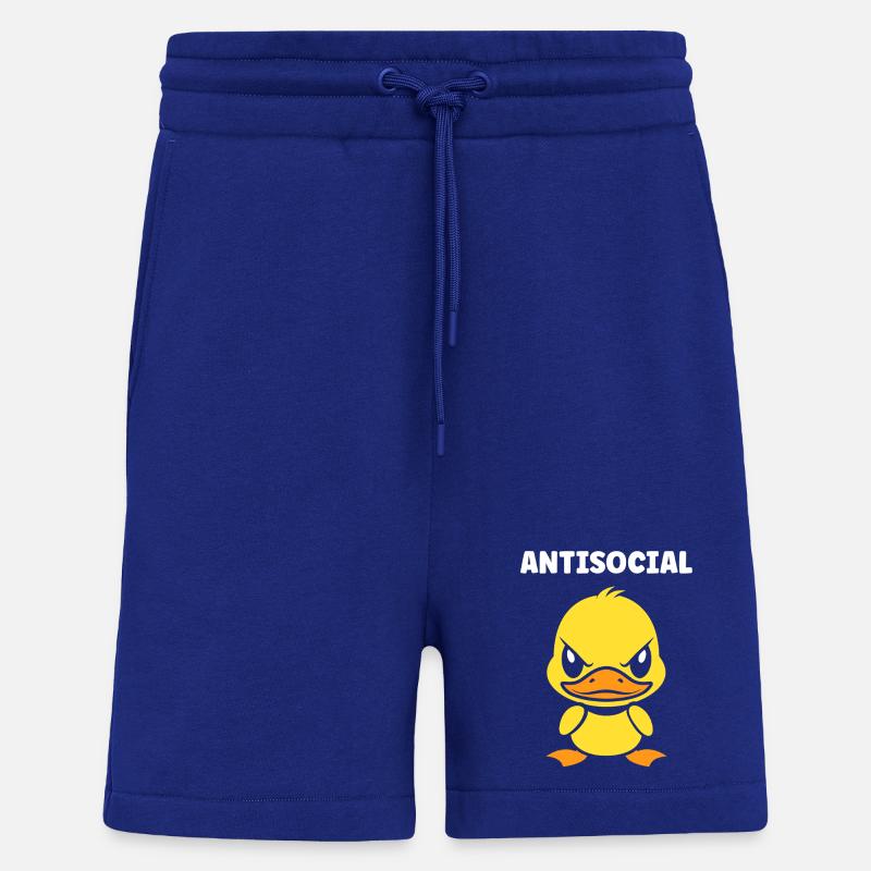 Grumpy Antisocial Duck - Shorts - made by SPREAD - Iconic Blue