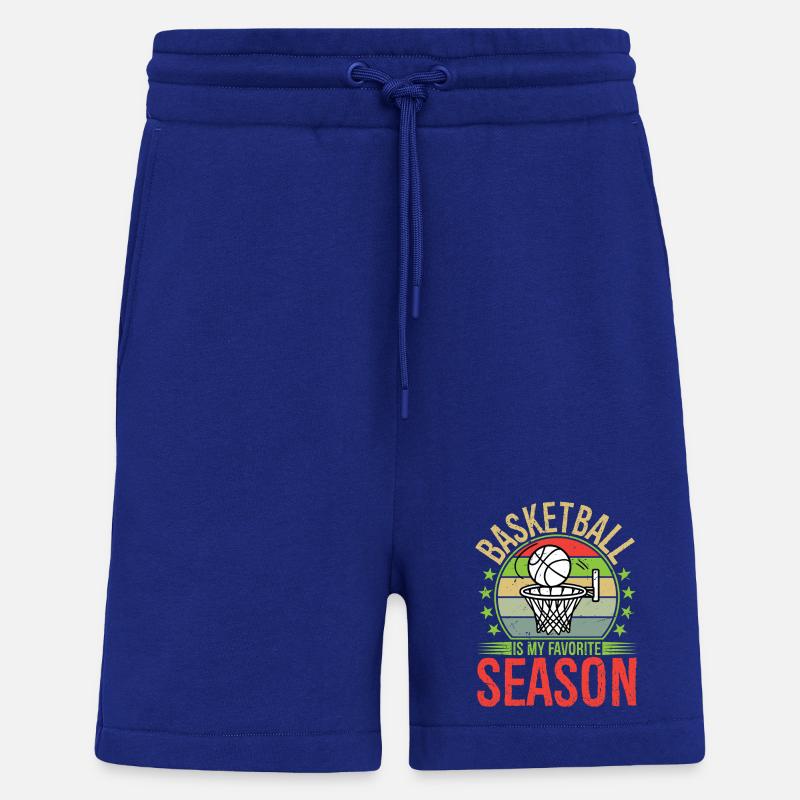 Le basket-ball est ma saison préférée - Short bio décontracté fabriqué en UE - Iconic Blue