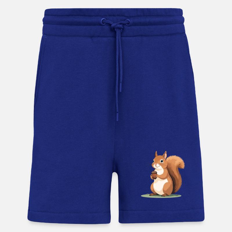Eichhörnchen mit Eichel Karikatur - Shorts - made by SPREAD - Iconic Blue