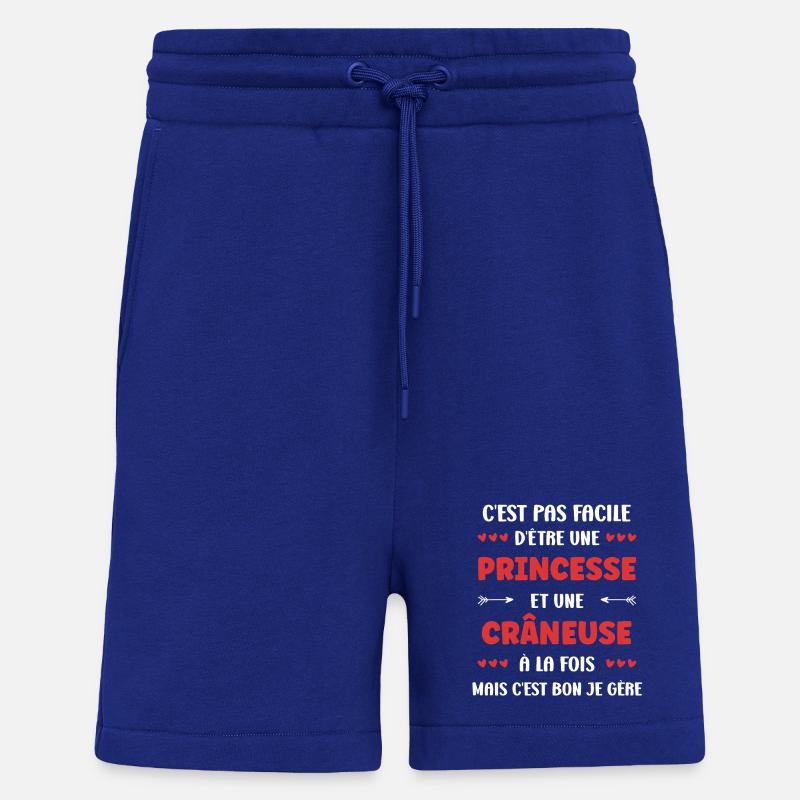 craneuse - Short bio décontracté fabriqué en UE - Iconic Blue