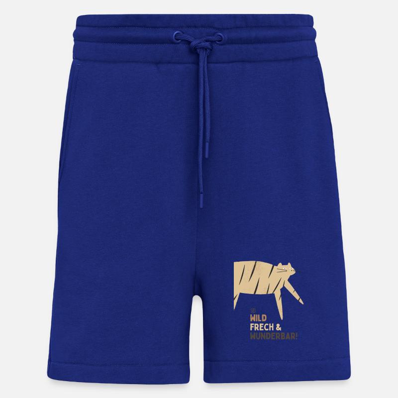 Sei wild French & Wunderbar Katze - Shorts - made by SPREAD - Iconic Blue