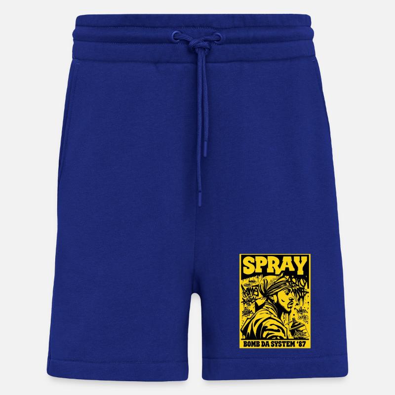 Bombe Spray Da System 87 - Short bio décontracté fabriqué en UE - Iconic Blue