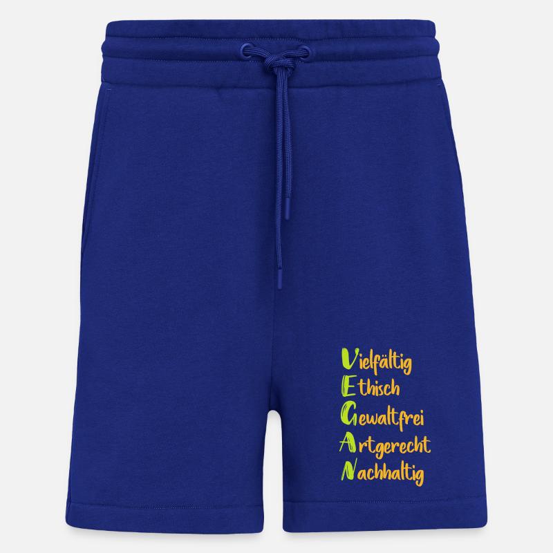 Vegane Werte: Vielfalt Ethik Nachhaltigkeit - Shorts - made by SPREAD - Iconic Blue