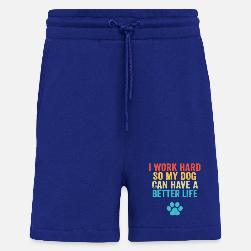 Dog Lover Hustle Tee - Shorts - made by SPREAD - Iconic Blue