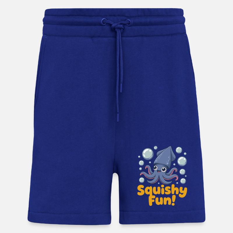 Squishy Fun Squid Illustration - Shorts - made by SPREAD - Iconic Blue