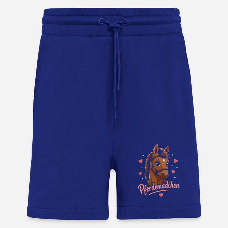 Pferdemädchen Herzglanz Pferd - Shorts - made by SPREAD - Iconic Blue