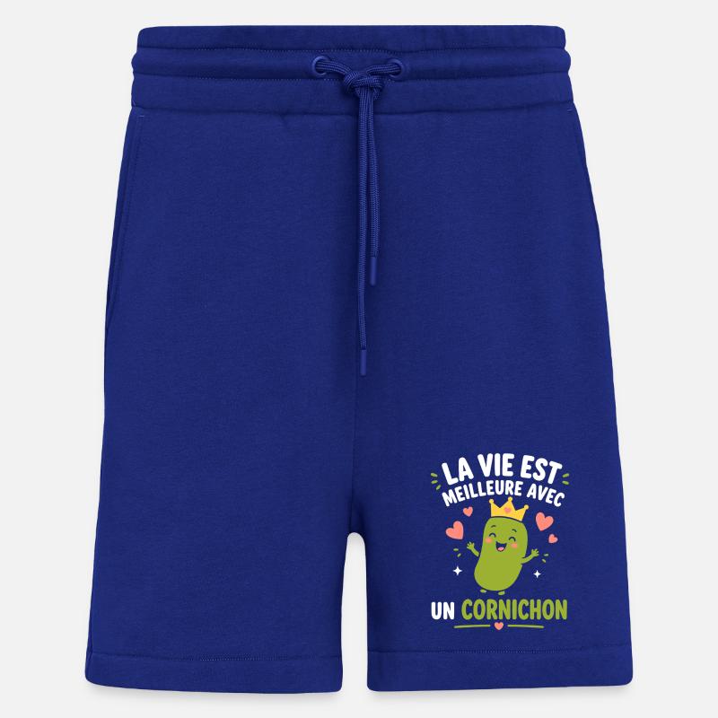 Cornichon - Short bio décontracté fabriqué en UE - Iconic Blue