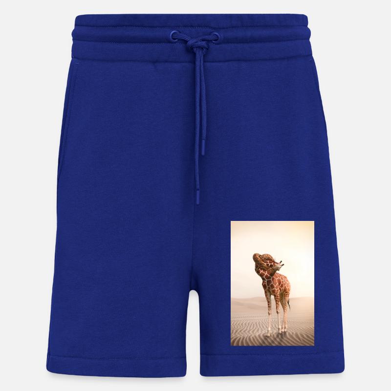 Giraffe mit einem Knoten im Hals - Shorts - made by SPREAD - Iconic Blue