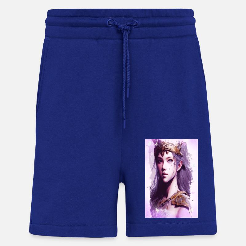Valkyrie Amazon Warrior Fine Art Affiche - Short bio décontracté fabriqué en UE - Iconic Blue