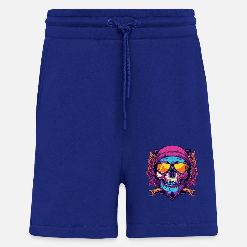 Ski Ski Goggles Skull Crest - Shorts - made by SPREAD - Iconic Blue
