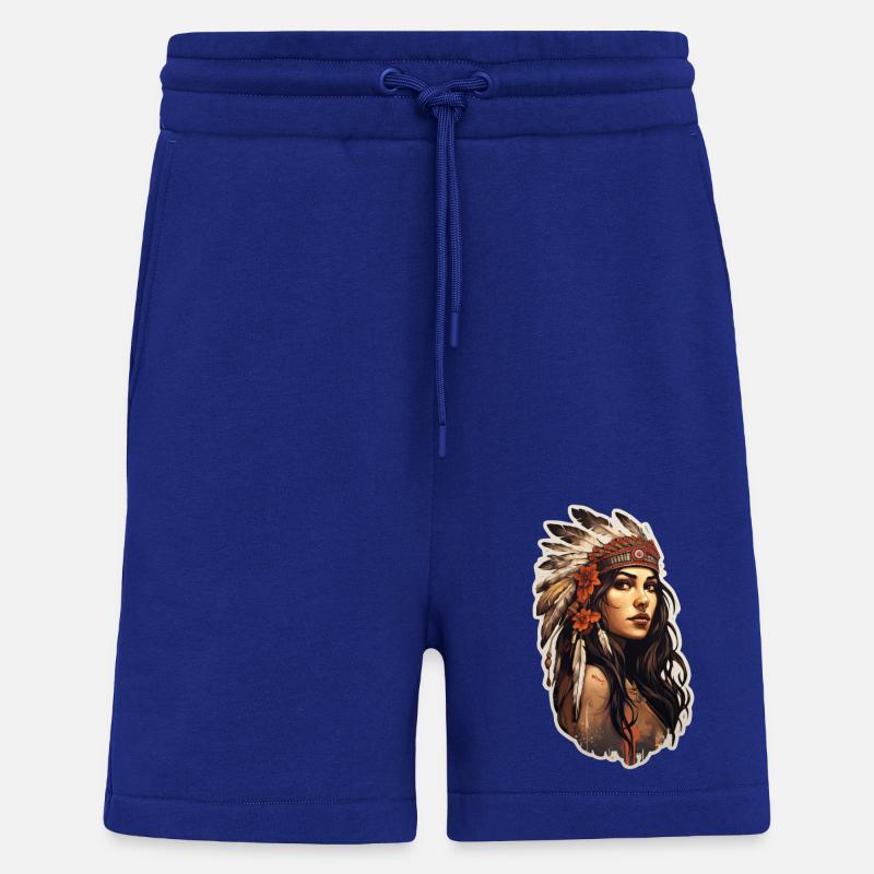 Native American weiblich - Shorts - made by SPREAD - Iconic Blue
