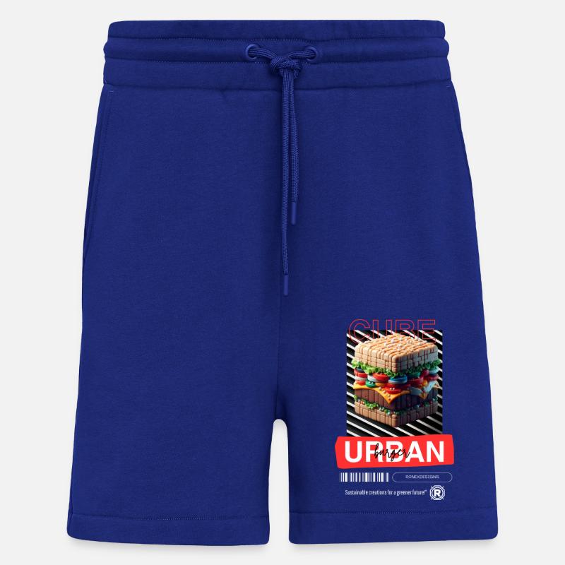 Cube Burger - Short bio décontracté fabriqué en UE - Iconic Blue