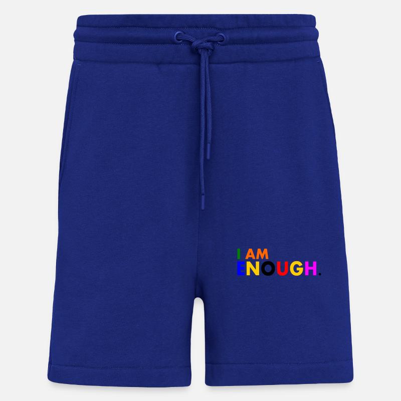 I am enough - Short bio décontracté fabriqué en UE - Iconic Blue