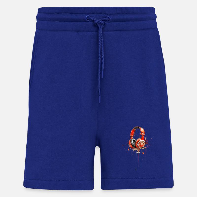 Kopfhörer Musik Comic - Shorts - made by SPREAD - Iconic Blue