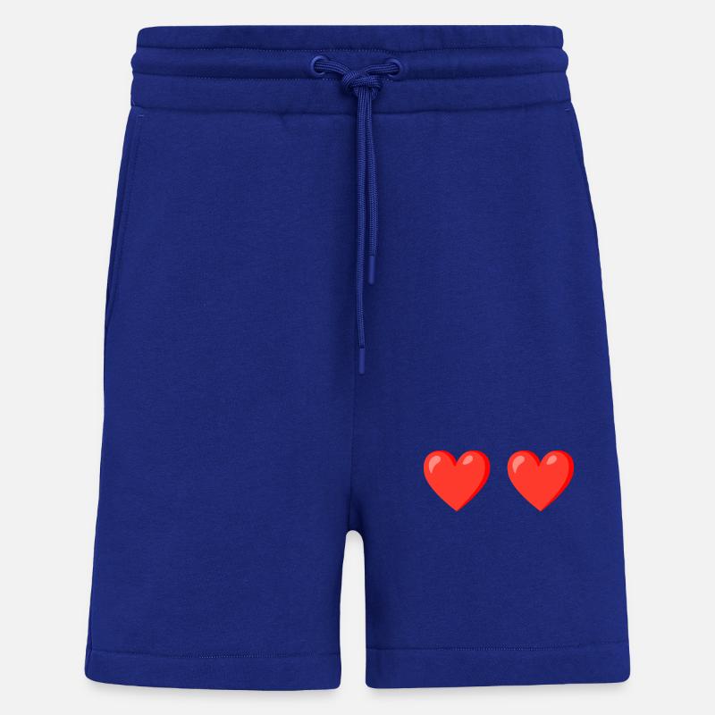 Rote Herzen lieben Design - Shorts - made by SPREAD - Iconic Blue