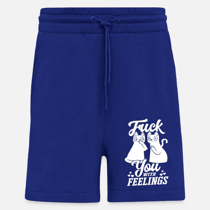 Katze mit Gefühlen lustig sarkastisch - Shorts - made by SPREAD - Iconic Blue