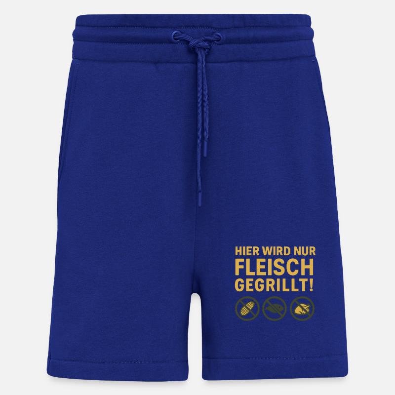 Hier wird nur Fleisch...witziges Motiv - Shorts - made by SPREAD - Iconic Blue