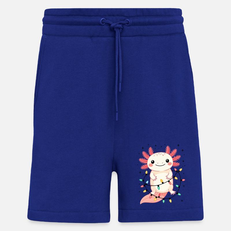Axolotl Weihnachtspullover Weihnachten lustig süß - Shorts - made by SPREAD - Iconic Blue