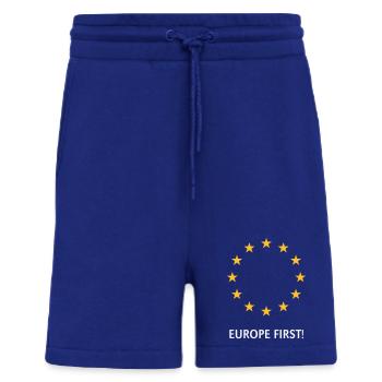 Europe First! Europe First! (2C) - Shorts - made by SPREAD - Iconic Blue - Front