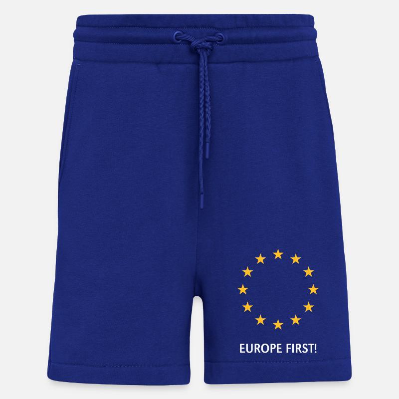 Europe First! Europe First! (2C) - Shorts - made by SPREAD - Iconic Blue