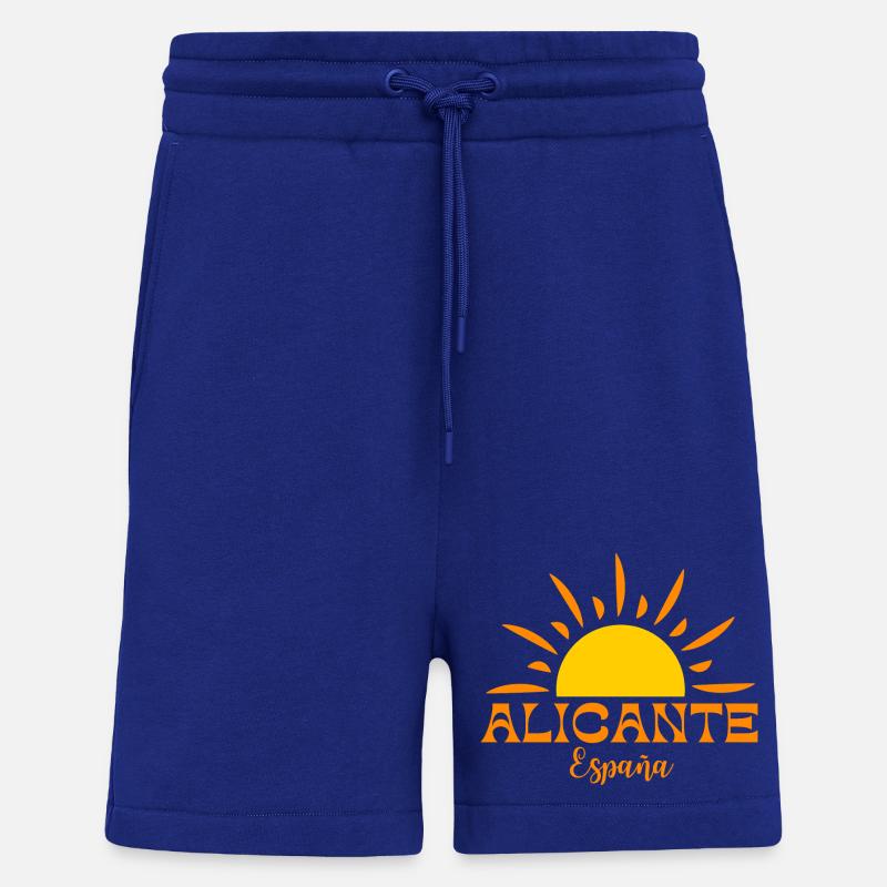 Lebendiger Sunburst Alicante Spanien Design - Shorts - made by SPREAD - Iconic Blue
