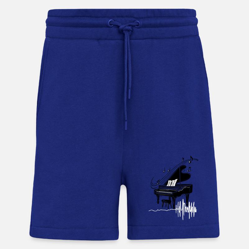 Herzschlag Piano Klavier Herzfrequenz - Shorts - made by SPREAD - Iconic Blue