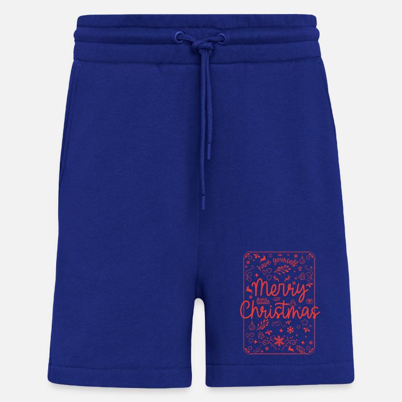 Merry Christmas Red Script - Shorts - made by SPREAD - Iconic Blue