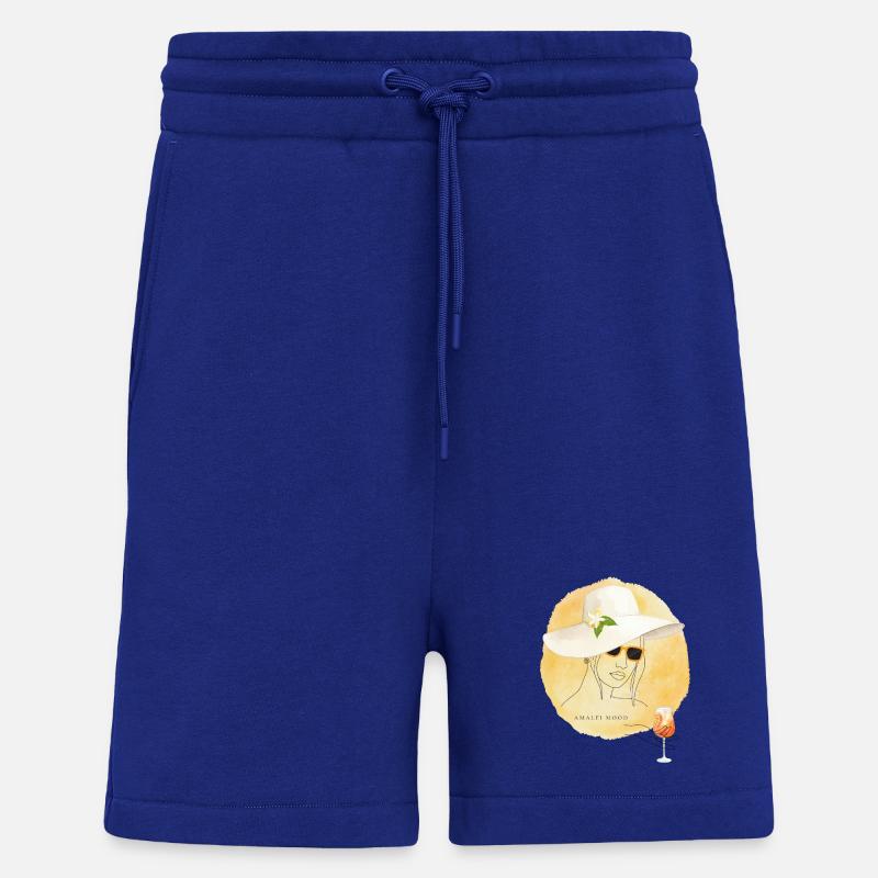 Amalfi Mood Lemon Summer Design - Shorts - made by SPREAD - Iconic Blue