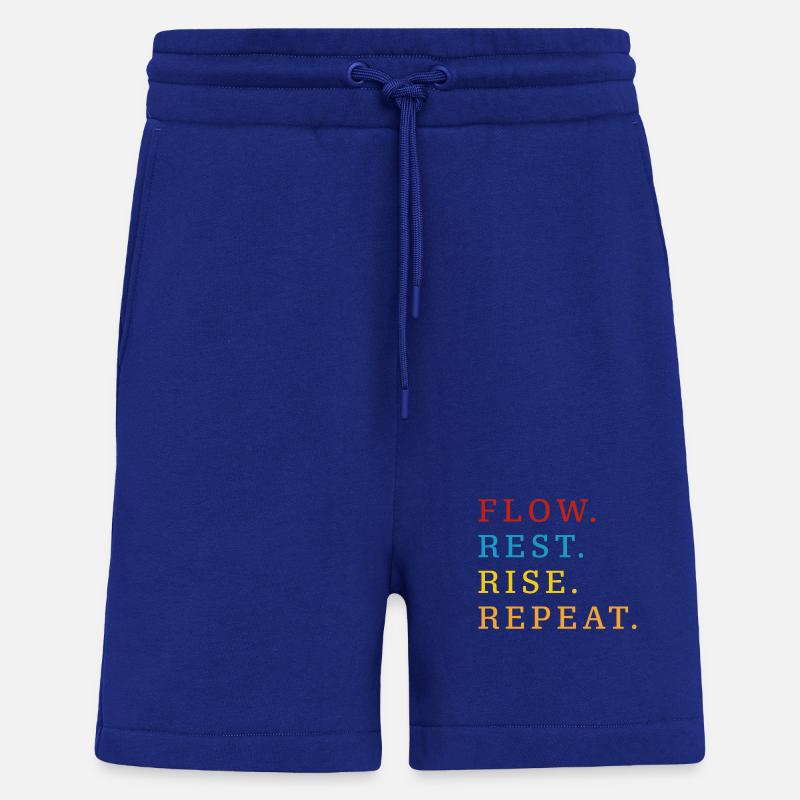 Flow Rest Montée Répéter - Short bio décontracté fabriqué en UE - Iconic Blue