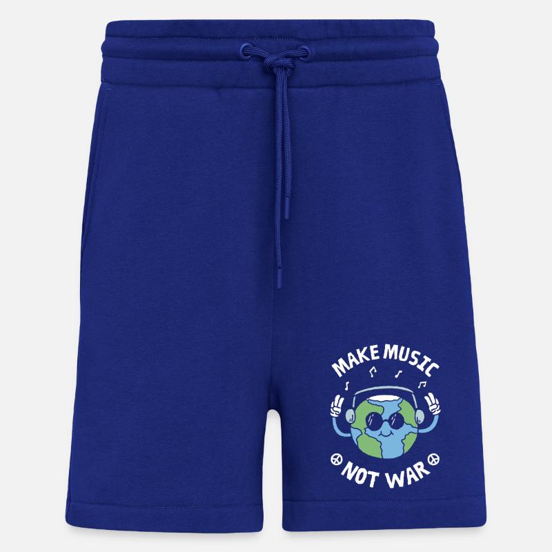 Make Music Not War - Shorts - made by SPREAD - Iconic Blue