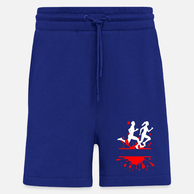 Mud Run Duo – Custom Splash Design - Shorts - made by SPREAD - Iconic Blue
