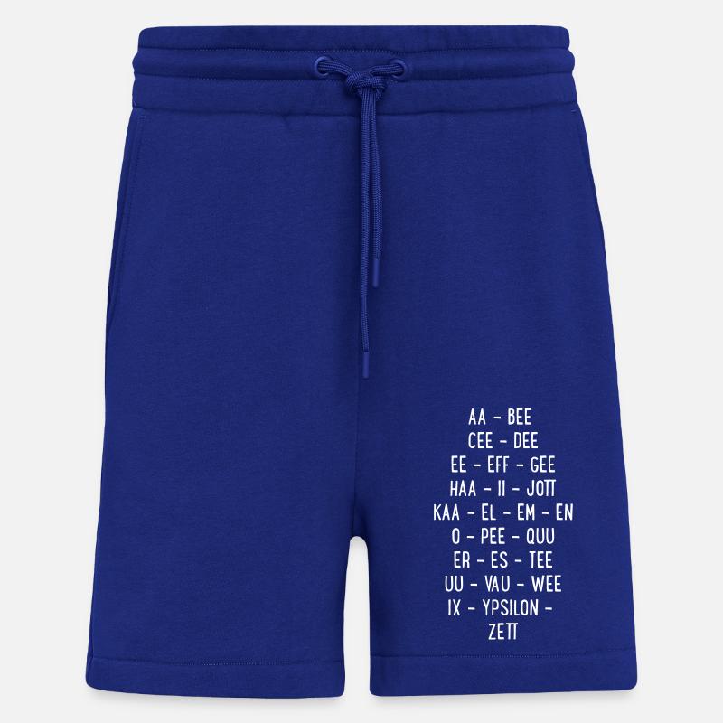 Abc - Short bio décontracté fabriqué en UE - Iconic Blue