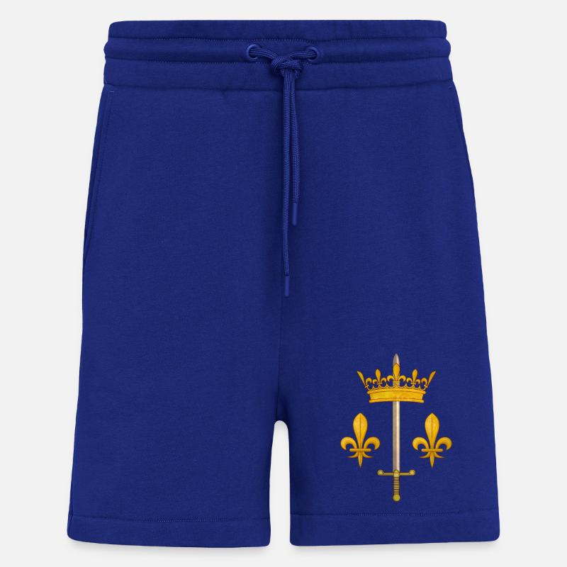 Blason Jeanne d'Arc - Short bio décontracté fabriqué en UE - Iconic Blue