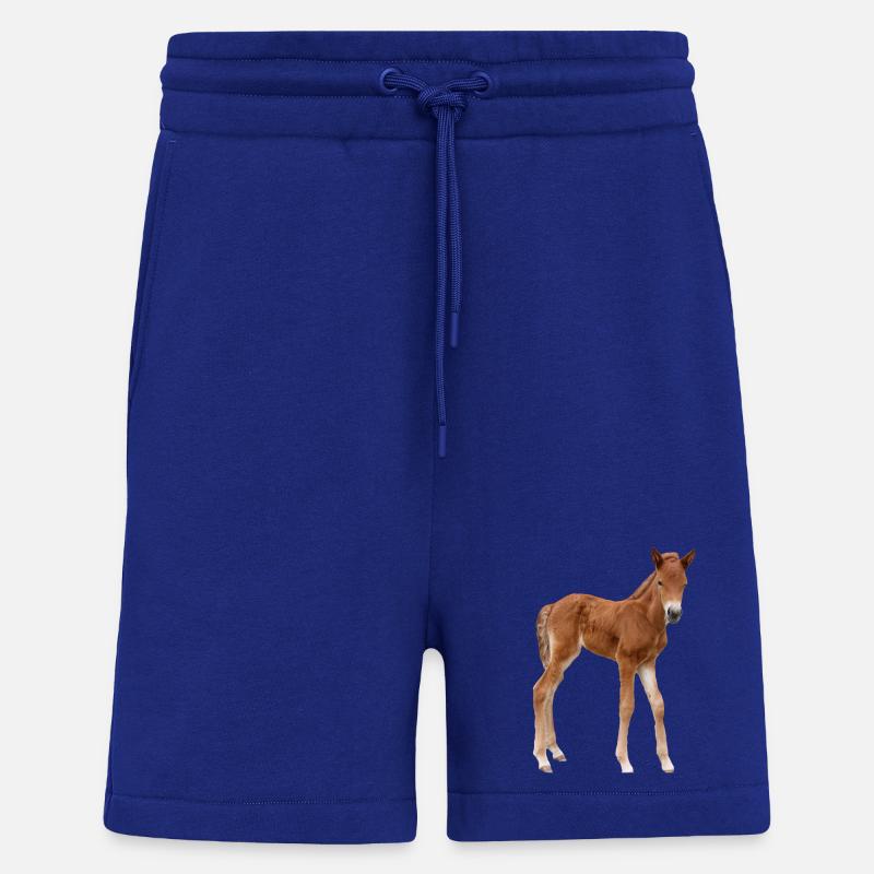 Chevaux T-shirt Cadeau Cavalier - Short bio décontracté fabriqué en UE - Iconic Blue