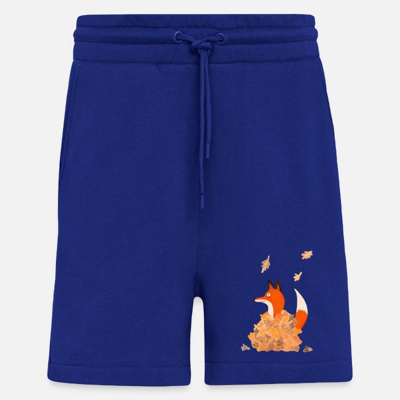 Fuchs mit Blättern - Shorts - made by SPREAD - Iconic Blue