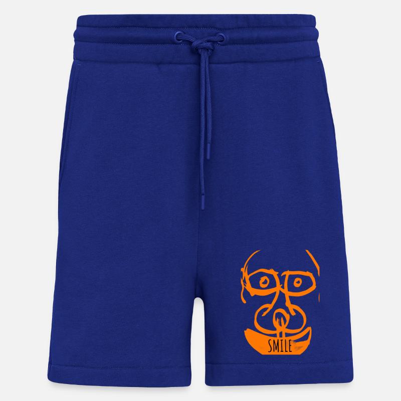 Oranges Doodle-Lächeln - Shorts - made by SPREAD - Iconic Blue